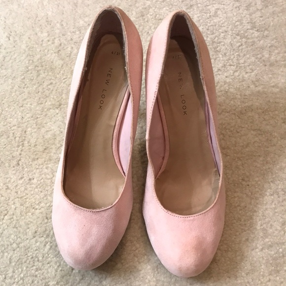 pink heels new look